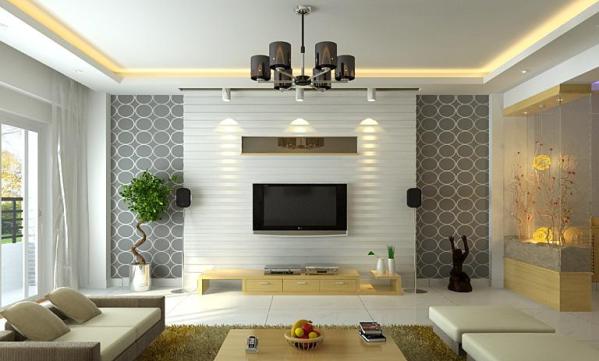 tv séjour salon ecran plat décoration design interieur